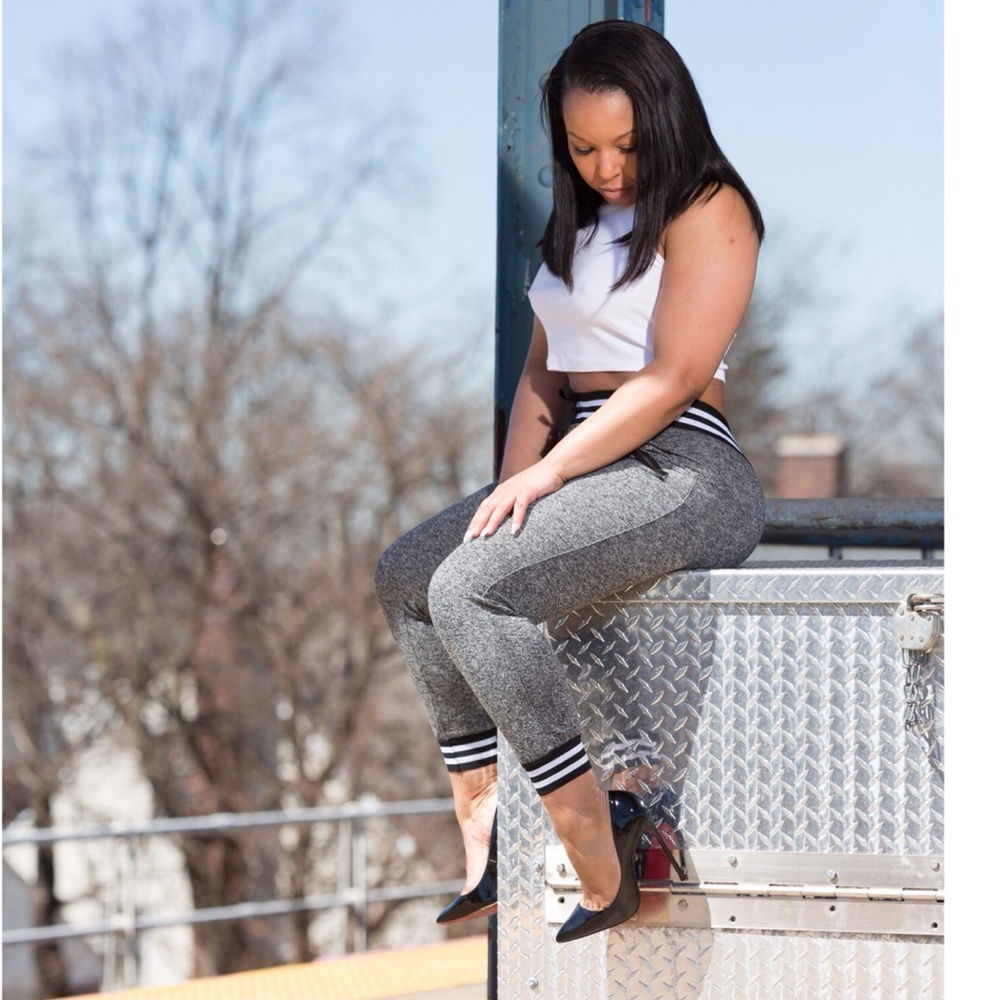 Gray Contrast Joggers - Picture 3 of 3